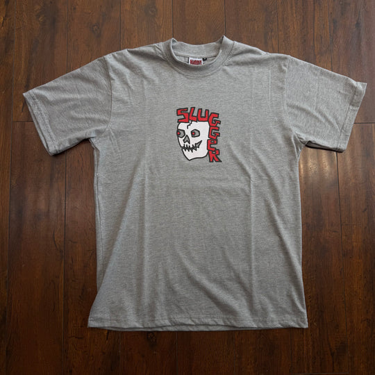 Slugger Skullet Tee - Heather Grey