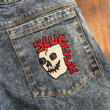 Slugger Skullet Stone Wash Denim Jeans - Washed Blue