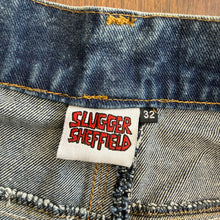 Slugger Skullet Stone Wash Denim Jeans - Washed Blue