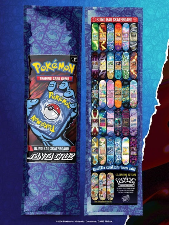 Santa Cruz X Pokemon Collectors Skateboard Deck - 8.00