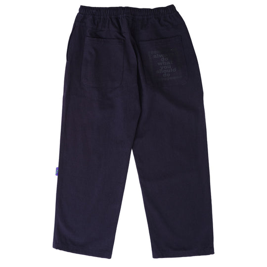 Always Do What You Should Do Heavy Cotton Drill Skate pant - Navy