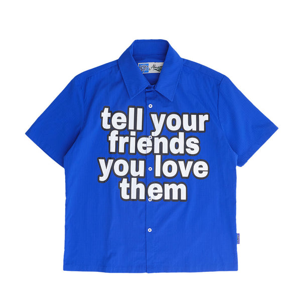 Always Do What You Should Do TYFYLT Short Sleeve Button Up Shirt - Royal Blue