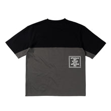 Always Do What You Should Do Waza Panelled T- Shirt - Grey/Black