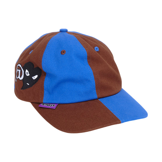 Always Do What You Should Do mixed 6 panel cap - blue/brown