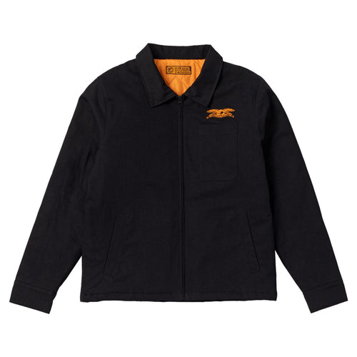 Anti Hero Basic Eagle Stash Jacket - Black / Orange Embroidery