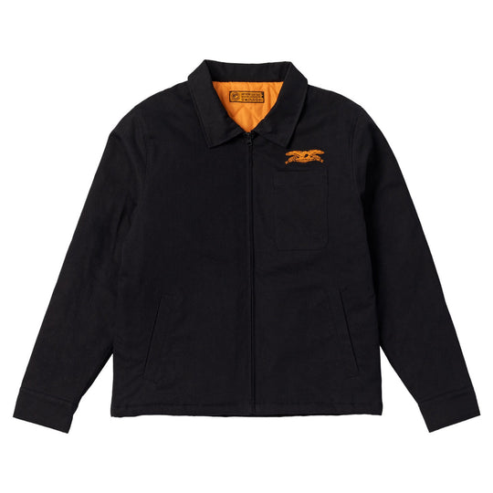Anti Hero Basic Eagle Stash Jacket - Black / Orange Embroidery