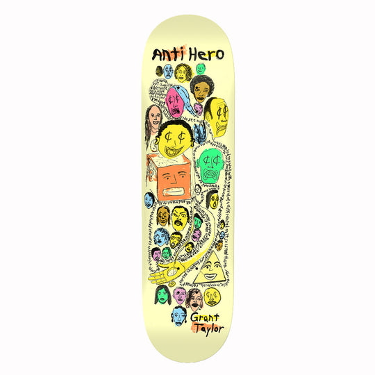 Anti Hero Grant Taylor Expressions Skateboard Deck - 8.5"