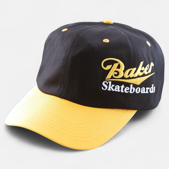 Baker Skateboards Cool Place Snapback Cap - Black/Yellow