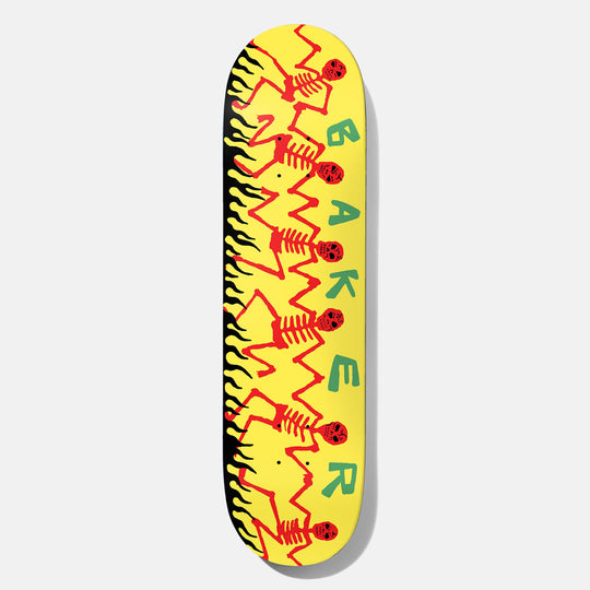 Baker Skateboards Figgy Dancing Skellies Deck - 8.5