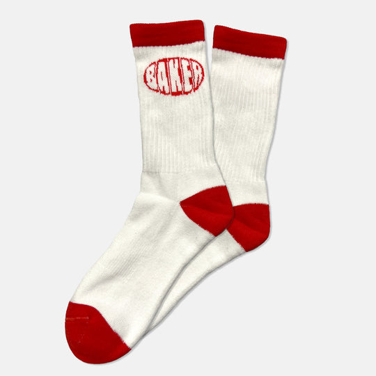 Baker Skateboards Oval Socks - White / Red