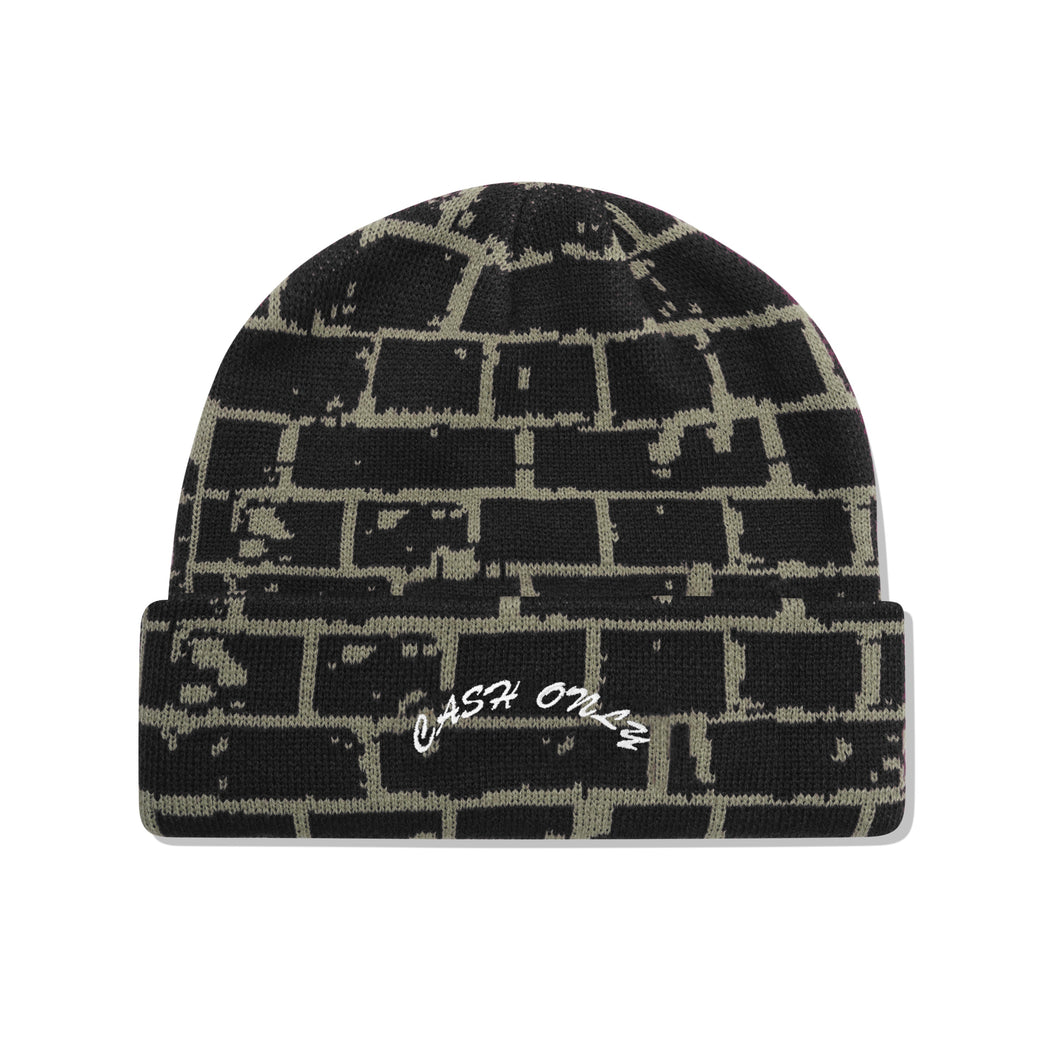Cash Only Bricks Beanie - Black