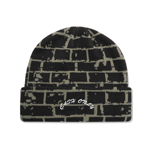 Cash Only Bricks Beanie - Black
