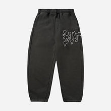 Butter Goods Blotch Fleece Pants - Washed Black