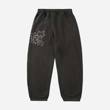 Butter Goods Blotch Fleece Pants - Washed Black