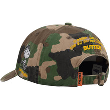 Butter Goods X Peanuts Rats 6 Panel Cap - Washed Camo