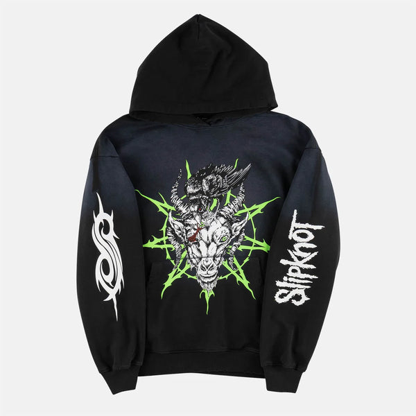 Slipknot x Welcome Ravenous Distressed Sun Fade Hoodie