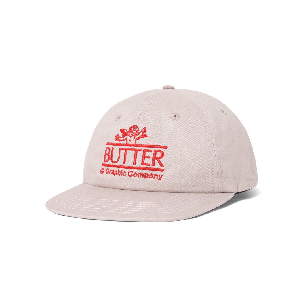 Butter Goods Cherub 6 Panel Cap - Khaki