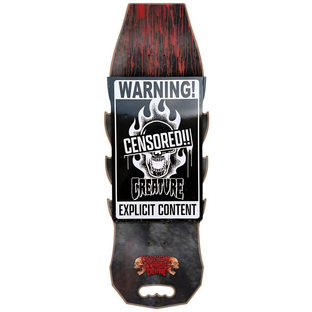 Creature Cannibal Corpse Explicit Shaped Skateboard Deck - 10.56