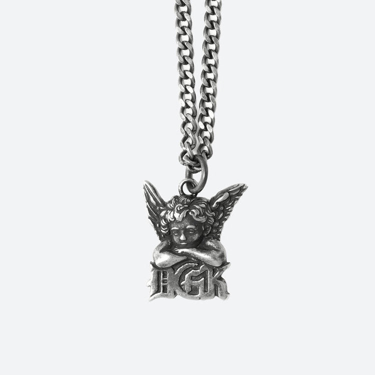 DGK Angel Necklace - Silver Metal