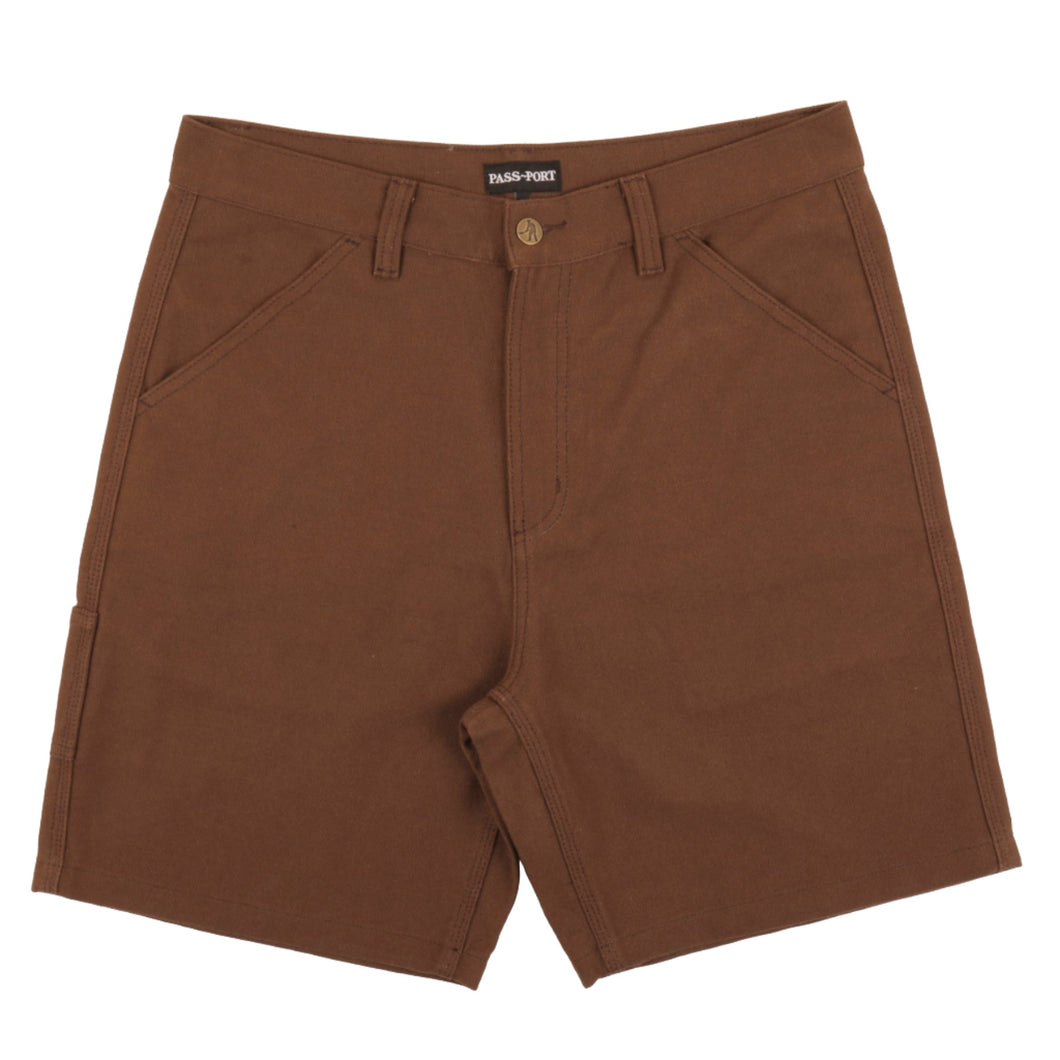 Pass~Port Workers Club Denim Shorts - Brown (Mud)