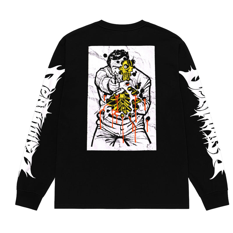 Deathwish Skateboards Saturday Night Long Sleeve Tee - Black