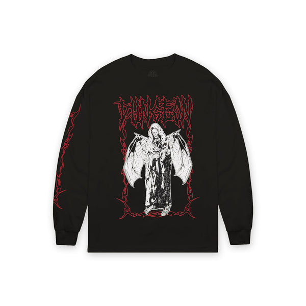 Dungeon Darkened Wings Long Sleeve T-Shirt - Black