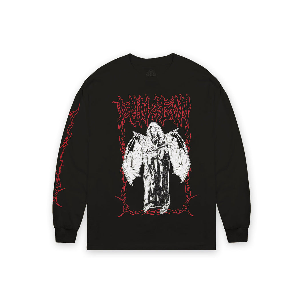Dungeon Darkened Wings Long Sleeve T-Shirt - Black