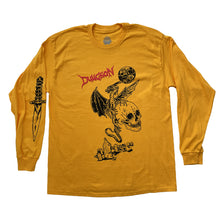 Dungeon Dragon Lies Long sleeve T-Shirt - Golden Yellow
