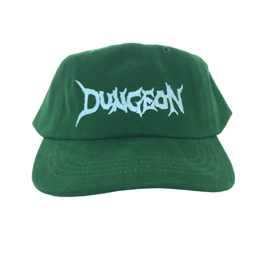 Dungeon Logo Brushed Cotton Cap - Forest Green