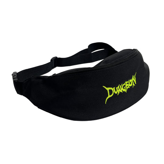Dungeon Scrawl logo Embroidered Belt Bag - Black