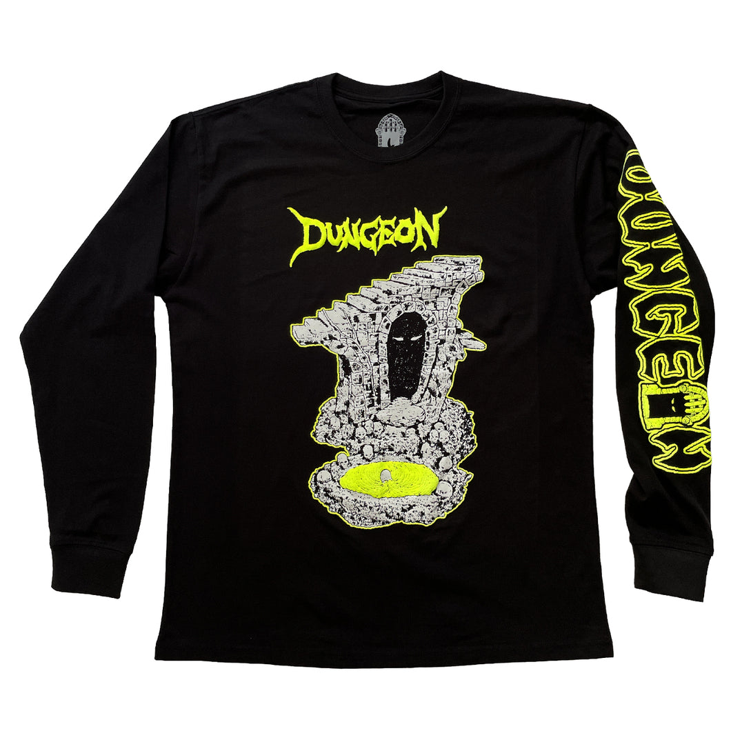 Dungeon Still Life Long sleeve T-Shirt - Black/Green