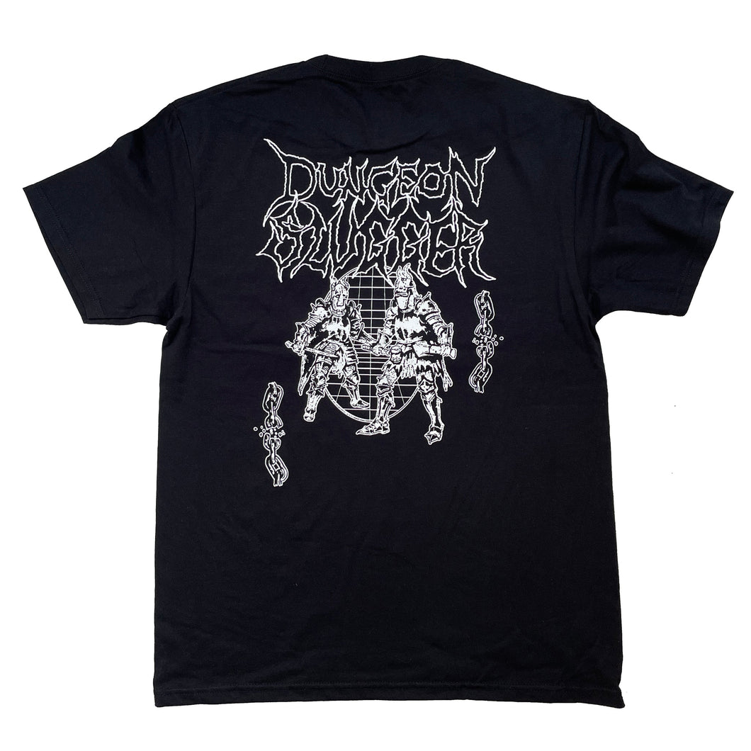 Dungeon X Slugger Knights Anvil T-Shirt - Black (Sliver Print)