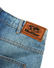 Butter Goods Encounter Denim Shorts - Washed Slub Blue