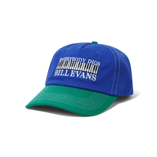Butter Goods Everybody Digs 5 Panel Cap - Royal Blue / Kelly Green (Bill Evans)