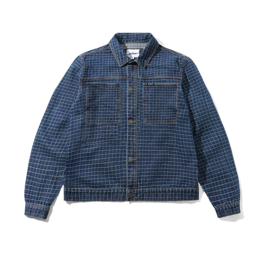 Butter Goods Grid Denim Jacket - Indigo