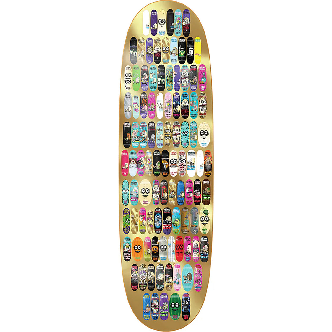 Heroin Skateboards 100Th Egg Gold Foil Deck - 9.125