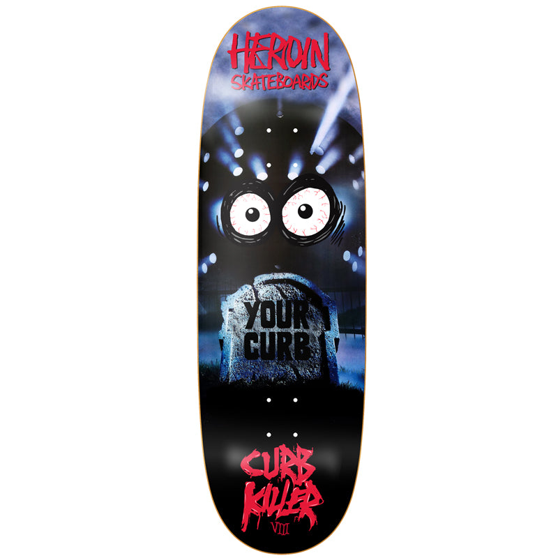 Heroin Skateboards Curb Killer VIII Deck - 10.00 Egg Shape
