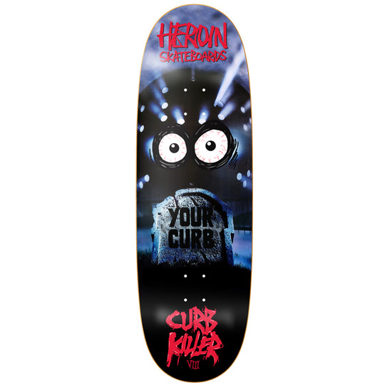 Heroin Skateboards Curb Killer VIII Deck - 10.00 Egg Shape