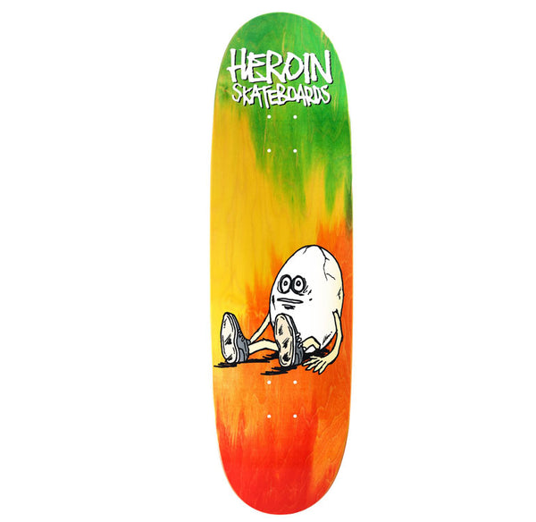 Heroin Skateboards Rainbow Egg Deck - 9.125 (Rainbow Woodstain)