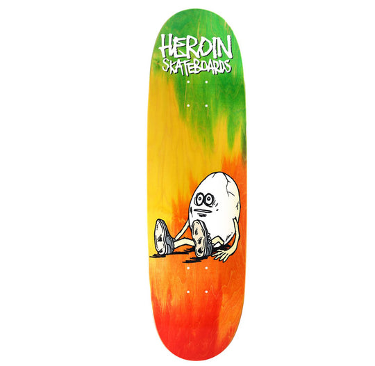 Heroin Skateboards Rainbow Egg Deck - 9.125 (Rainbow Woodstain)