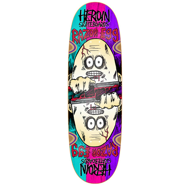 Heroin Skateboards Razoregg Symmetrical Spliced Skateboard Deck - 9.5