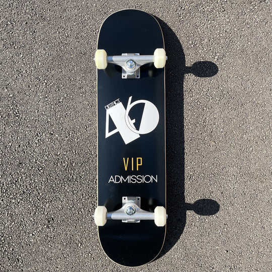 District 46 VIP Black Complete Skateboard - 8.125