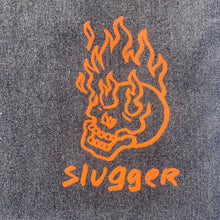 Slugger - Flaming Skull Tote Bag - Grey