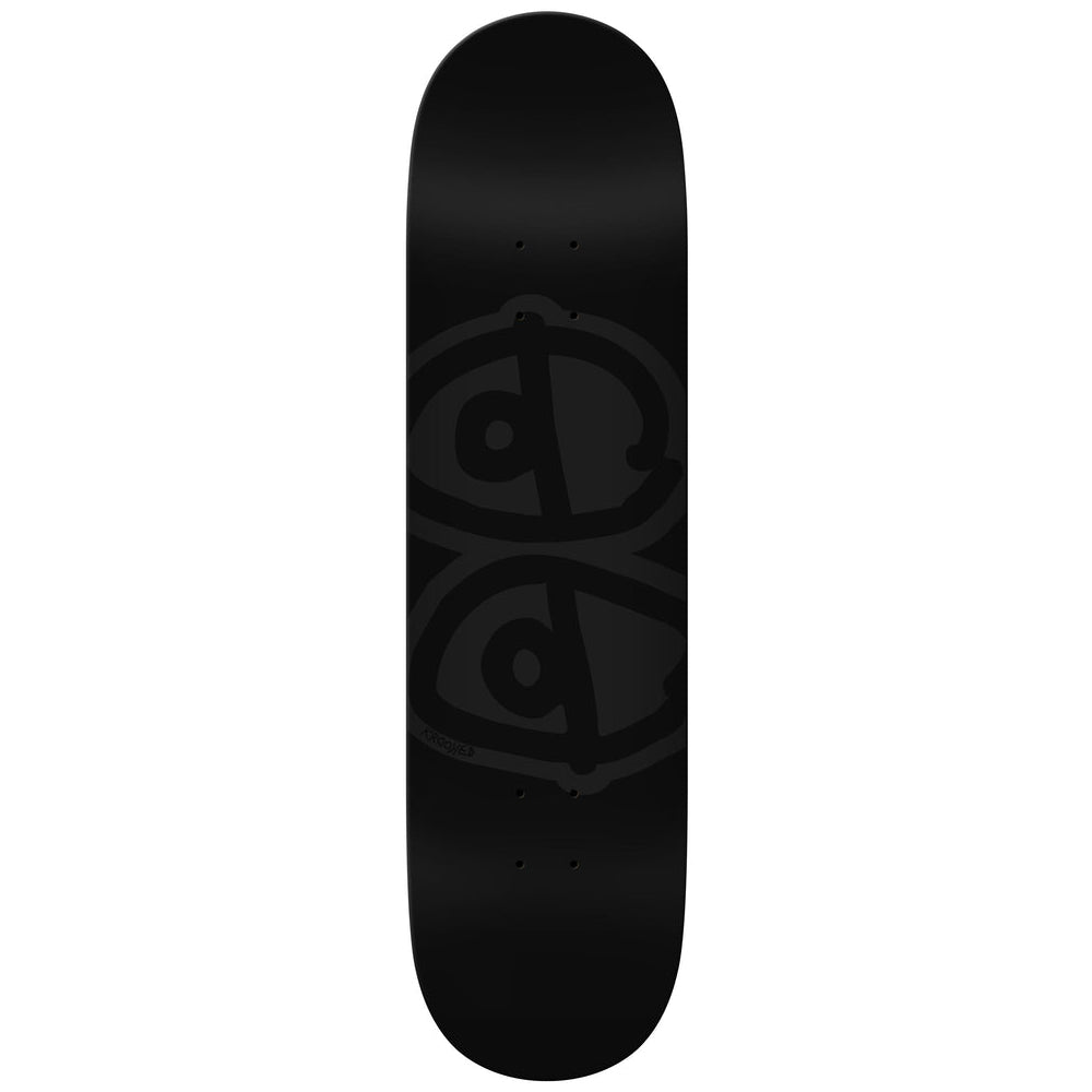 Krooked Eyes Blackout Skateboard Deck  - 8.5