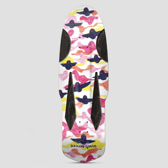 Krooked Skate Shop Day Diamond Quad Custom Gonz Shape Skateboard Deck - 10.75