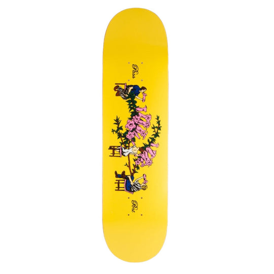 Pass Port Working Floral Series (Bar) Yellow Skateboard Deck - 8.5