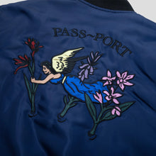 Pass-Port Gardening Satin Jacket - Navy