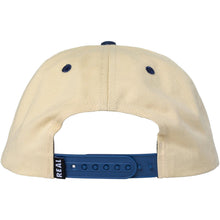 Real Skateboards 3rd & Army Snapback Cap - Natural/Navy
