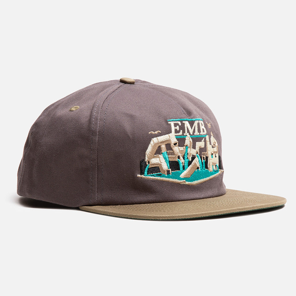 Real Skateboards EMB Cap - Charcoal / Tan