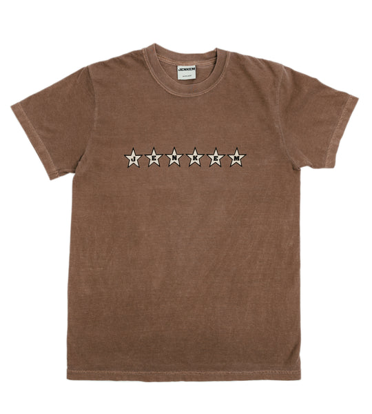Jenkem Magazine 6 Star Tee - Brown